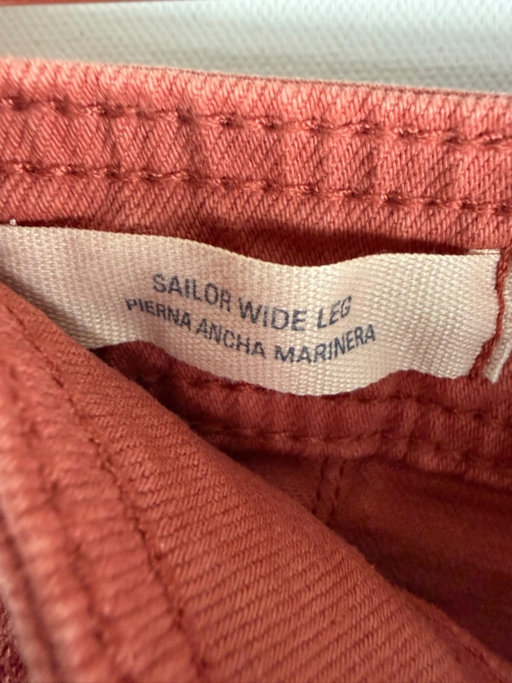Universal Thread™ Women's High-Rise Sailor Wide Leg Ankle Jeans - Light Red 8 - Picture 6 of 11